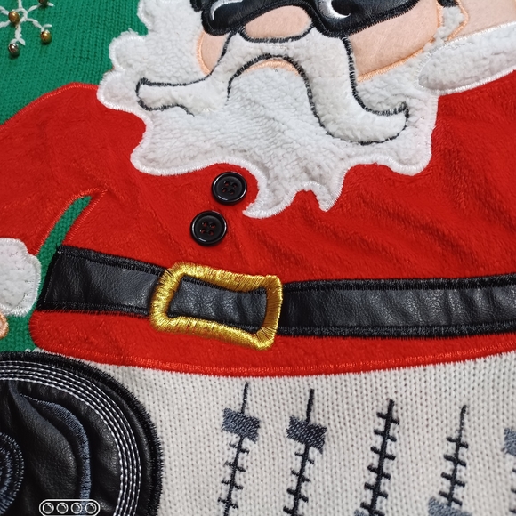 Christmas Sweater 🎄 Rocking Santa 🎅 Great Condition - Picture 3 of 7